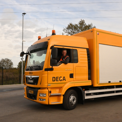 Thermowagen met klaas zij aanzicht