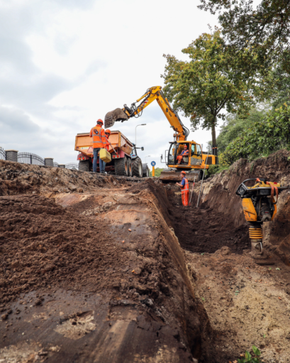 Riool in Glanerbrugstraat