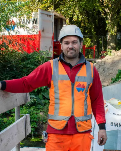 Onder de helm van Rick